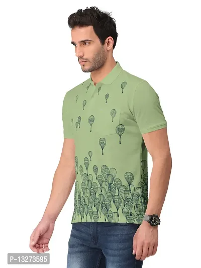Stylish Cotton Blend Printed Tshirt For Men-thumb2