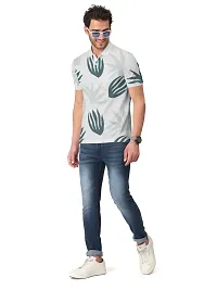 Stylish Fancy Cotton Blend Printed Polos T-Shirts For Men-thumb3