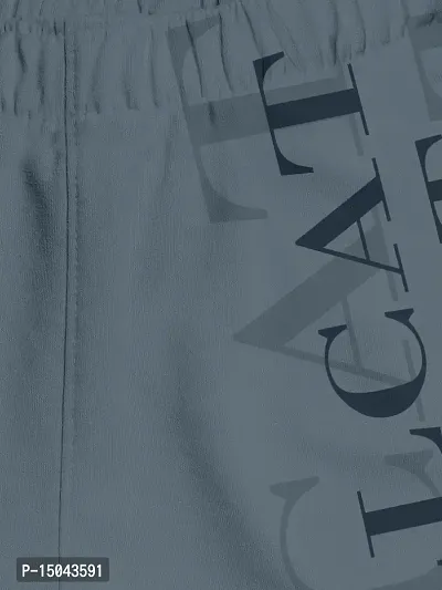 Elegant Grey Cotton Blend Printed Shorts For Boys-thumb3