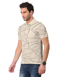 Stylish Cotton Blend Printed Tshirt For Men-thumb1