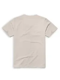 Stylish Beige Cotton Solid Round Neck Tees For Men Pack Of 10-thumb2