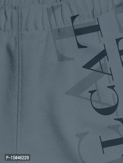 Fabulous Grey Cotton Blend Printed Regular Shorts For Girls-thumb3