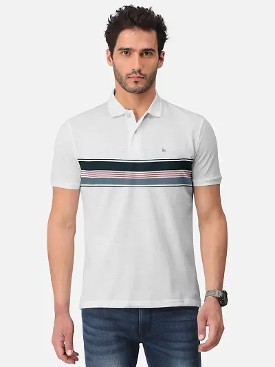 Mens Stylish Striped Premium Quality Polo T-Shirts