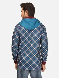 BULLMER Mens Regular Fit Printed Brushed Fleece Hooded Sweatshirts/ Sweaters-thumb2