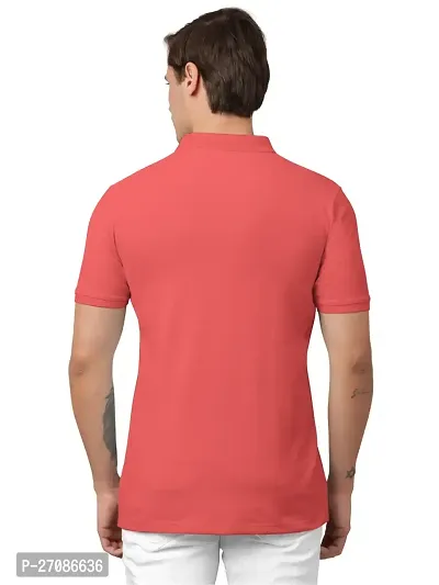 Stylish Cotton Blend Colourblocked T-Shirt For Men-thumb2