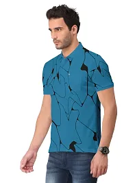 Stylish Cotton Blend Printed Tshirt For Men-thumb1