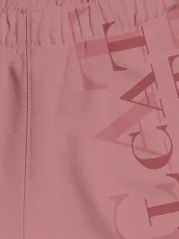 Fabulous Pink Cotton Blend Printed Regular Shorts For Girls-thumb2