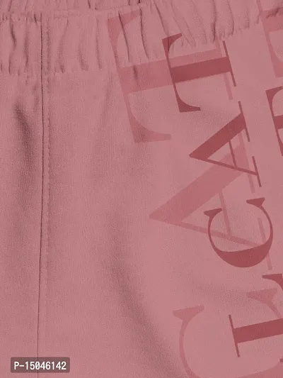 Fabulous Pink Cotton Blend Printed Regular Shorts For Girls-thumb3