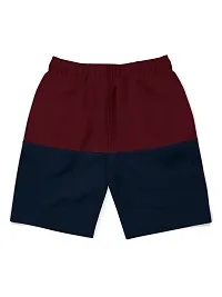 Elegant Navy Cotton Blend Printed Shorts For Boys Combo Of 2-thumb2