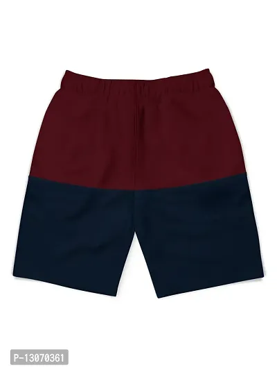 Elegant Navy Cotton Blend Printed Shorts For Boys Combo Of 2-thumb3