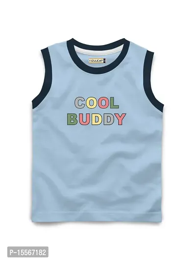 HELLCAT Trendy Printed Summer Sleeveless T-shirts for Boys-thumb0