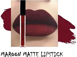 NEW Matte Liquid Lipstick Maroon WATERPROOF LIPSTICK-thumb4