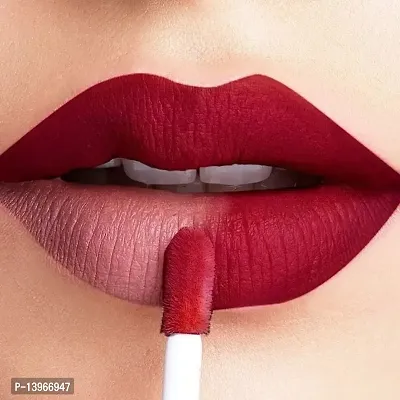 WATERPROOF ULTRA SMOOTH MAROON LIQUID MATTE LIPSTICK-thumb3