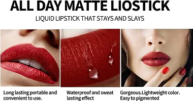 Long Stay Matte Lipsticks Transferproof | Non Drying | Vegan |-thumb3