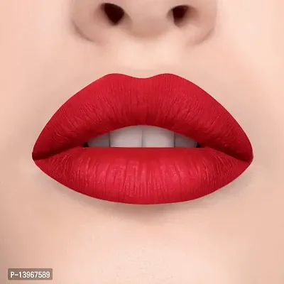 Lightweight Lips Makeup Liquid Red Matte Lipstick For Women-thumb3