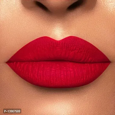 Lightweight Lips Makeup Liquid Red Matte Lipstick For Women-thumb2