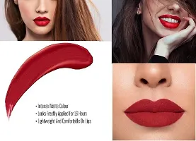 Kiss Proof Long Lasting Liquid Matte Lipstick Red-thumb2