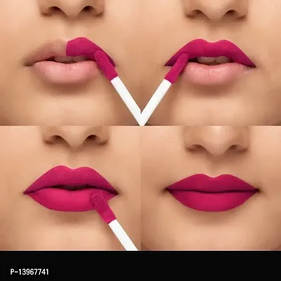 PROFESSIONAL LIQUID ROSE PINK LIPSTICK WATERPROOF FOR WOMEN-thumb3