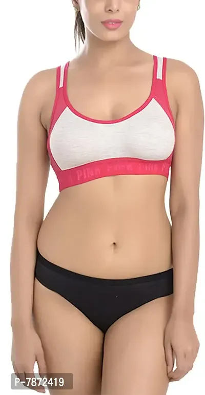 Buy StyFun Sports Bra Panty Set for Women Combo Pack Gym Yoga Running  Dancing Active wear Workout Girls Everyday Lingerie Set, Pack of 1, Pink  Cup- B, Size- 38 Online In India
