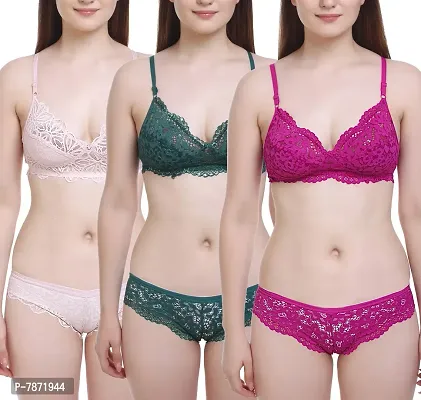 Buy Lace Bras and Panty Sets Online In India -  India