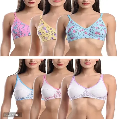 Full Coverage Bras - Cotton Non Padded Non-Wired bra Online