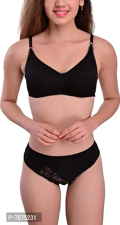 Buy StyFun® Women's Cotton 3 Bras, 3 Panty Set, Sexy Lingerie for