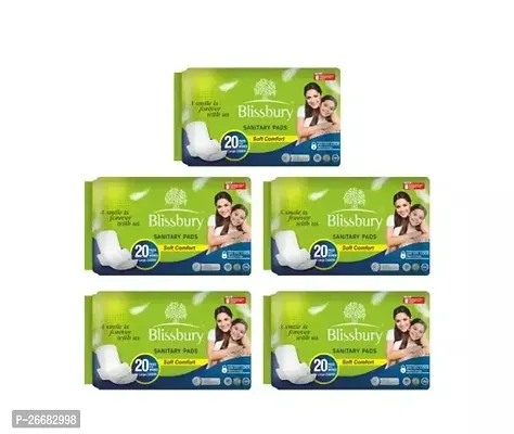 Comfortable Sanitary Pads Dry Net Large Super Absorbent For Women Pack Of 5