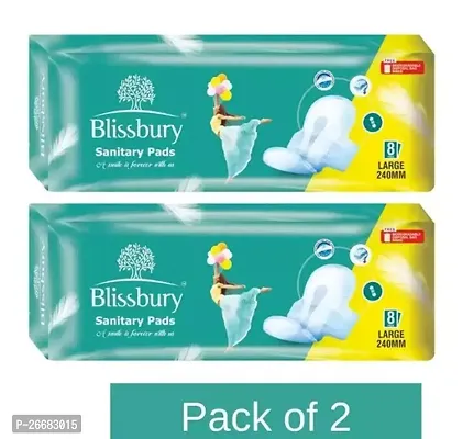 Comfortable Sanitary Pads Dry Net Large Super Absorbent For Women Pack Of 2