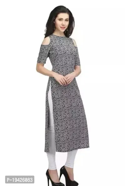 Stylish Anarkali Crepe Kurti For Women-thumb0