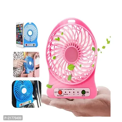 Mini Usb Fan For Home/Kitchen/Office/Indoor/Outdoor/Baby Mini Portable Usb Rechargeable 3 Speed Fan-thumb0