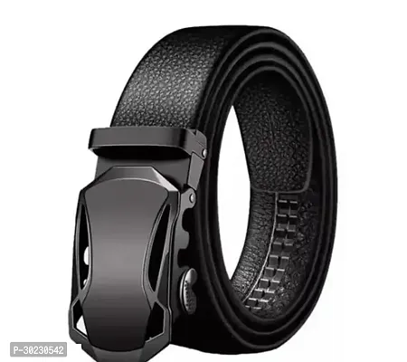 Elegant Black Leatherite Solid Belts For Men Pack of 1-thumb0