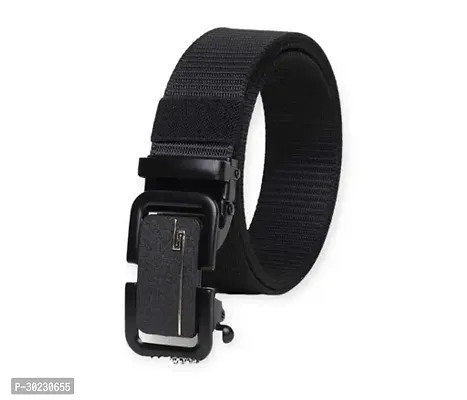 Elegant Black Leatherite Solid Belts For Men Pack of 1-thumb0