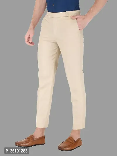 Trendy Multicolored Polycotton Solid Mid-Rise Formal Trouser For Men-thumb4