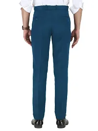 Classic Polycotton Solid Formal Trousers for Men-thumb3