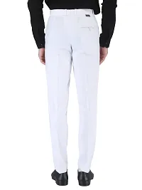 Classic Cotton Blend Solid Formal Trousers for Men-thumb1