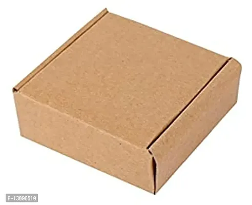 3Ply Brown Corrugated Flat Box For Packaging 5x5x2 In Pack of 50