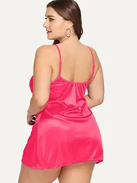 Satin Adjustable Strap Cami Babydoll-thumb1