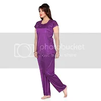 Multicoloured Satin Lounge Set-thumb2