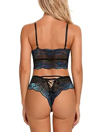 Stylish Lace Bra And Panty Set For Women-thumb4