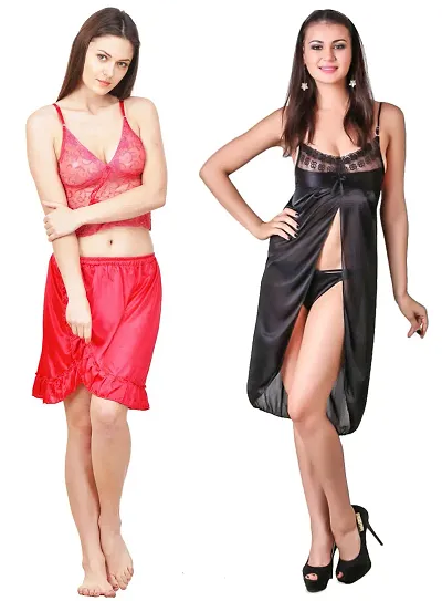 Must Have Satin Nighty Set Women's Nightwear 