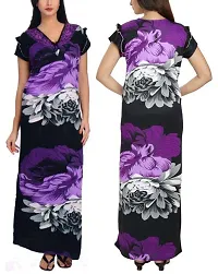 Boosah Printed Satin  NightyFor Women-thumb1