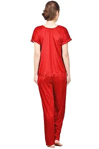 Beautiful Silky Satin Top And Pyjama Set For Women-thumb3