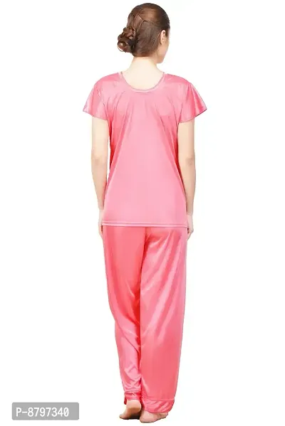 Beautiful Silky Satin Top And Pyjama Set For Women-thumb4