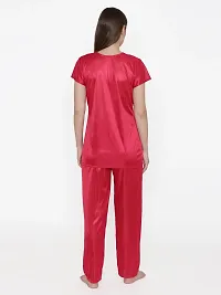 Beautiful Silky Satin Top And Pyjama Set For Women-thumb3