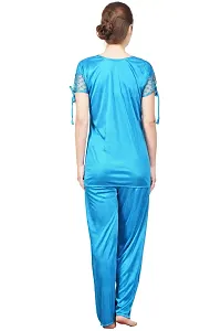 Beautiful Silky Satin Top And Pyjama Set For Women-thumb3