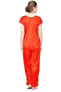 Beautiful Silky Satin Top And Pyjama Set For Women-thumb3