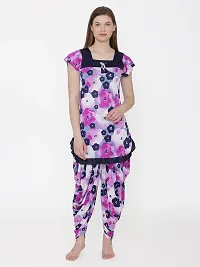 Contemporary Multicoloured Satin Printed Co-Ords Set For Women-thumb4