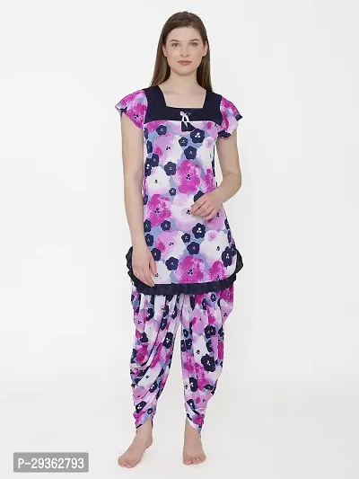 Contemporary Multicoloured Satin Printed Co-Ords Set For Women-thumb5