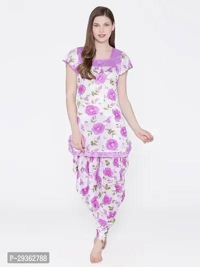 Contemporary Multicoloured Satin Printed Co-Ords Set For Women