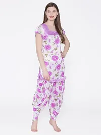 Contemporary Multicoloured Satin Printed Co-Ords Set For Women-thumb2